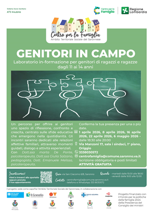 Iniziative del Centro per la Famiglia