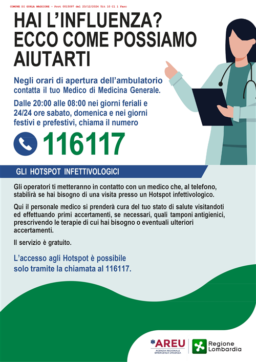 Hotspot - Continuità assistenziale influenza
