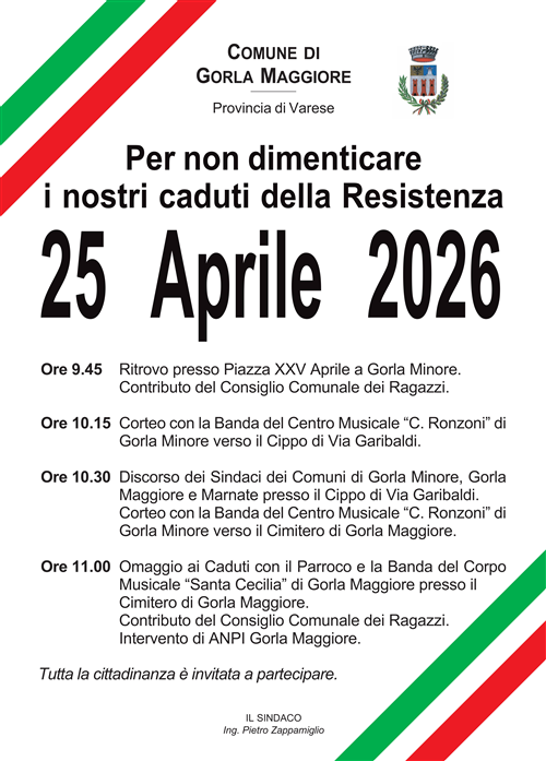 Celebrazione del 25 Aprile