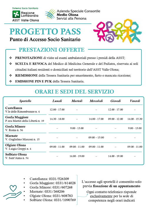 CUP - Progetto PASS