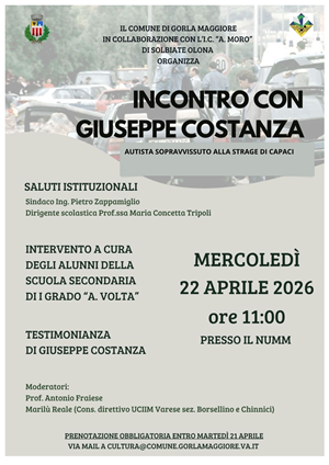 Incontro con Giuseppe Costanza