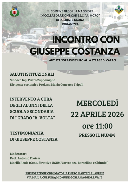 Incontro con Giuseppe Costanza