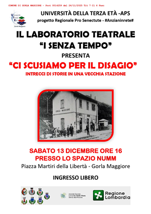 Spettacolo teatrale “Ci scusiamo per il disagio”